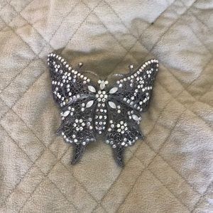 Swarovski Crystal butterfly hair clip